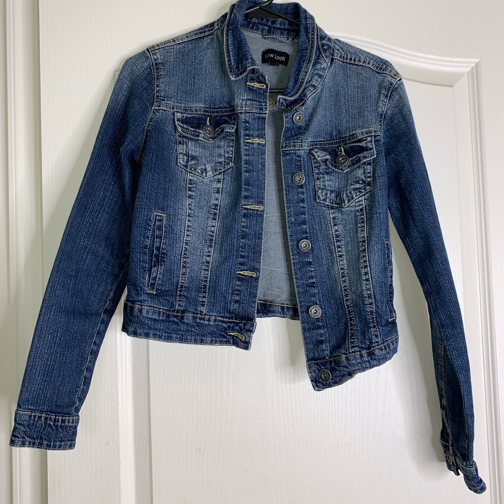 New Look Dark Blue Wash Denim Jacket